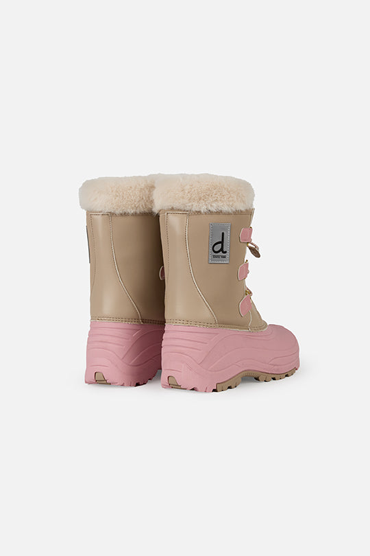 Winter Boots With Removable Lining Pale Dusty Pink