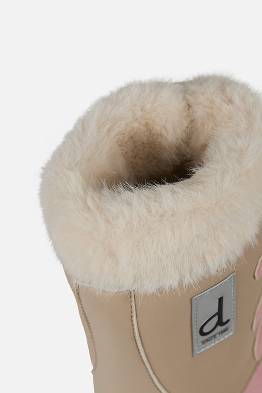 Winter Boots With Removable Lining Pale Dusty Pink