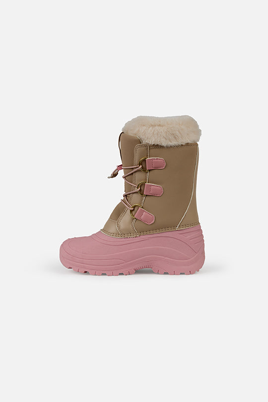 Winter Boots With Removable Lining Pale Dusty Pink
