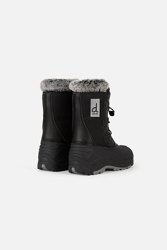 Winterstiefel mit herausnehmbarem Futter in Schwarz