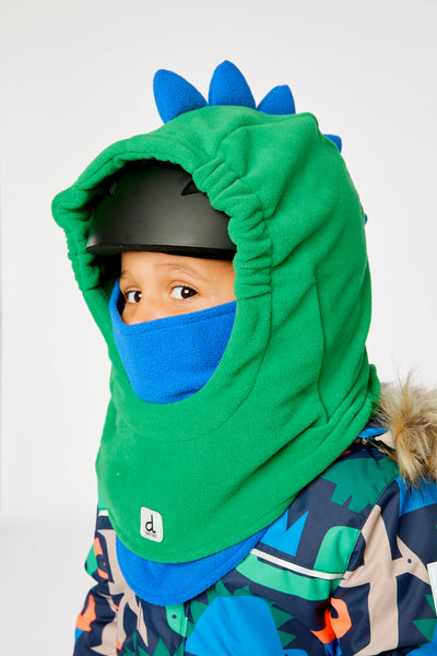Oversized Dino Polar Balaclava For Ski Helmet Bright Green - J10XDIN_03140