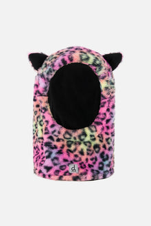 Oversized Polar Balaclava For Ski Helmet Multicolored Leopard Fur - J10XLEO_1J082