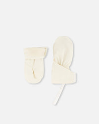Lined Baby Mittens Off-White - J10XM103_01880
