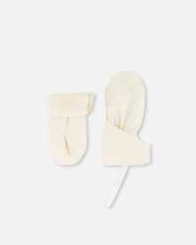 Lined Baby Mittens Off-White - J10XM103_01880