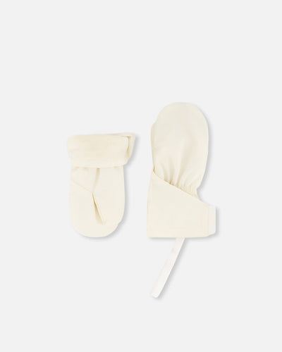 Lined Baby Mittens Off-White - J10XM103_01880