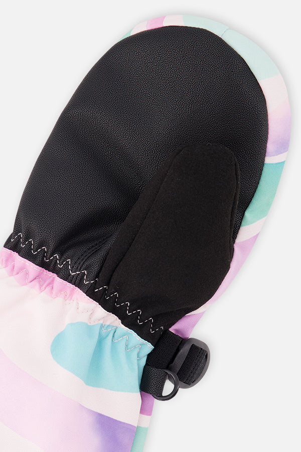 Winter Mittens Teknik Multicolored Line Print