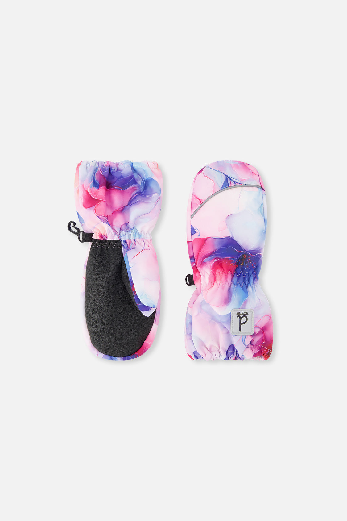 Play Baby Winter Mittens Mauve Flower Print - J10XM202B_1J038