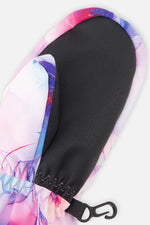Play Baby Winter Mittens Mauve Flower Print - J10XM202B_1J038