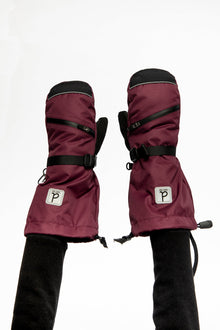 Teknik Winter Mittens Burgundy - J10XM203_07610