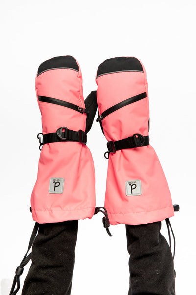 Teknik Winter Mittens Neon Coral - J10XM203_08001