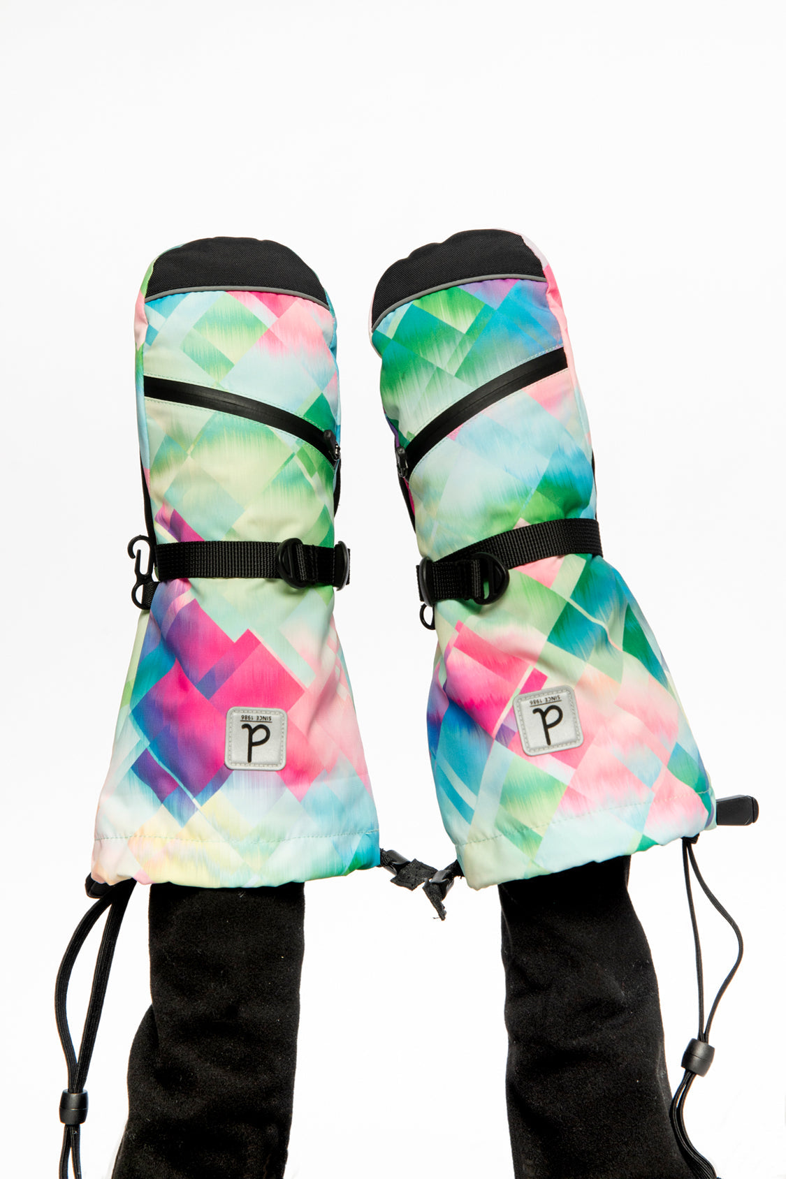Teknik Winter Mittens Multicolored With Diamond Pattern - J10XM203_1J026