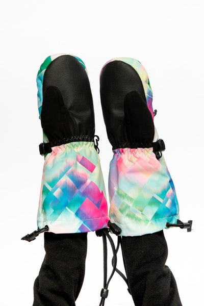Teknik Winter Mittens Multicolored With Diamond Pattern - J10XM203_1J026