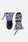 Teknik Winter Mittens Blue Leopard Print - J10XM203_1J027