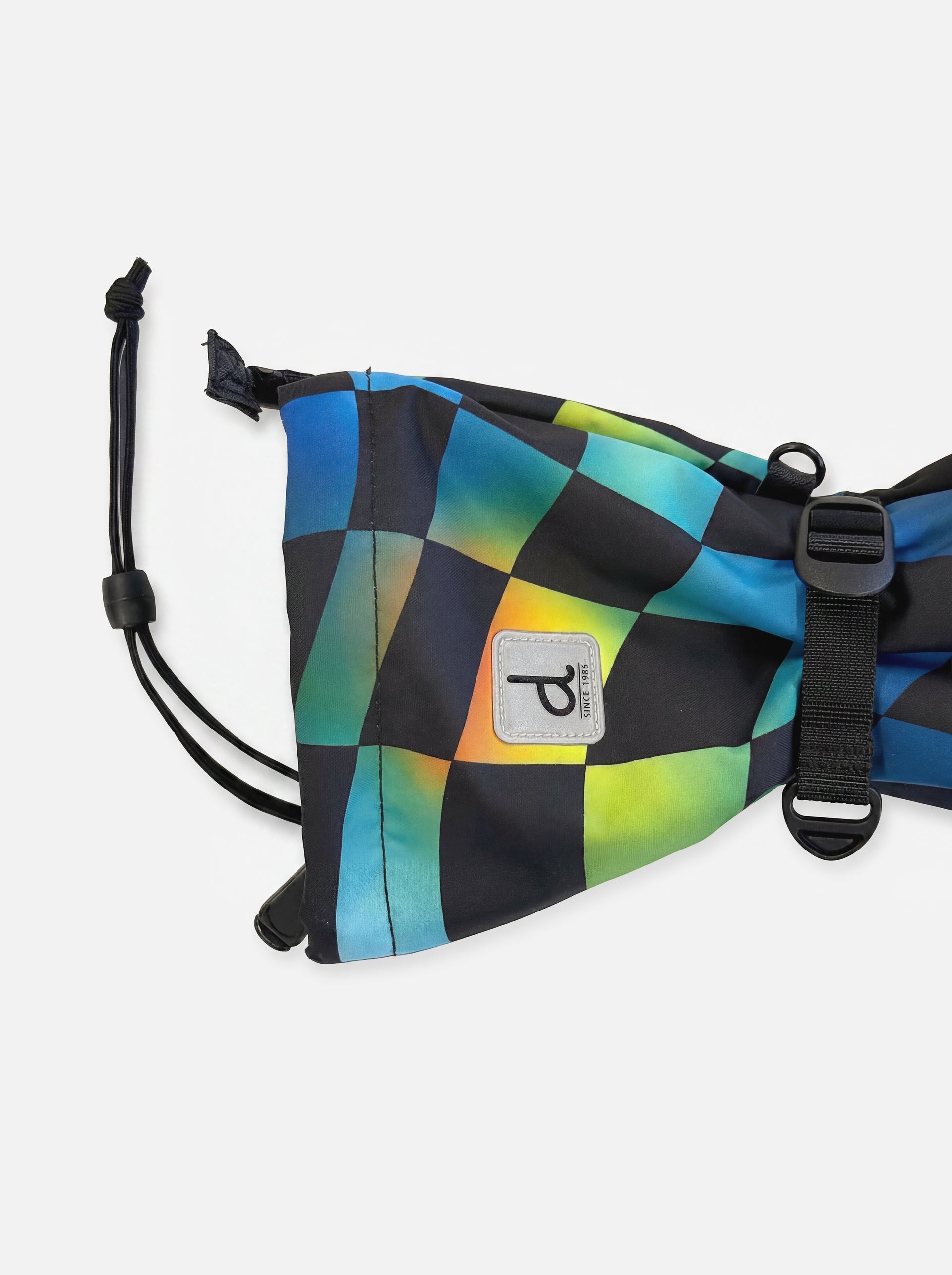 Mitaines d'hiver TEKNIK bleu imprimé damier