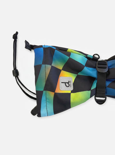 Mitaines d'hiver TEKNIK bleu imprimé damier