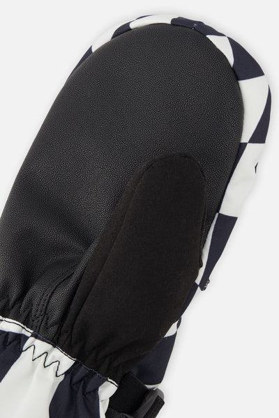 Teknik Winter Mittens White Checkered Print - J10XM203_1J059