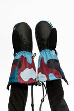 Teknik Winter Mittens Blue And Red Camouflage - J10XM203_1J060