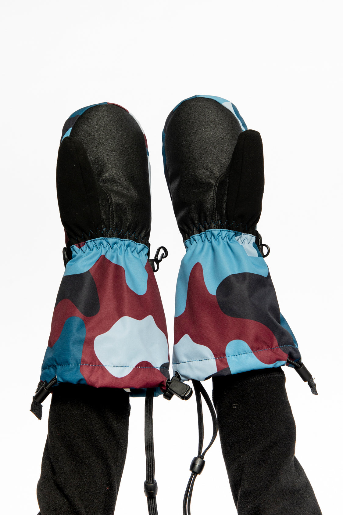 Teknik Winter Mittens Blue And Red Camouflage - J10XM203_1J060