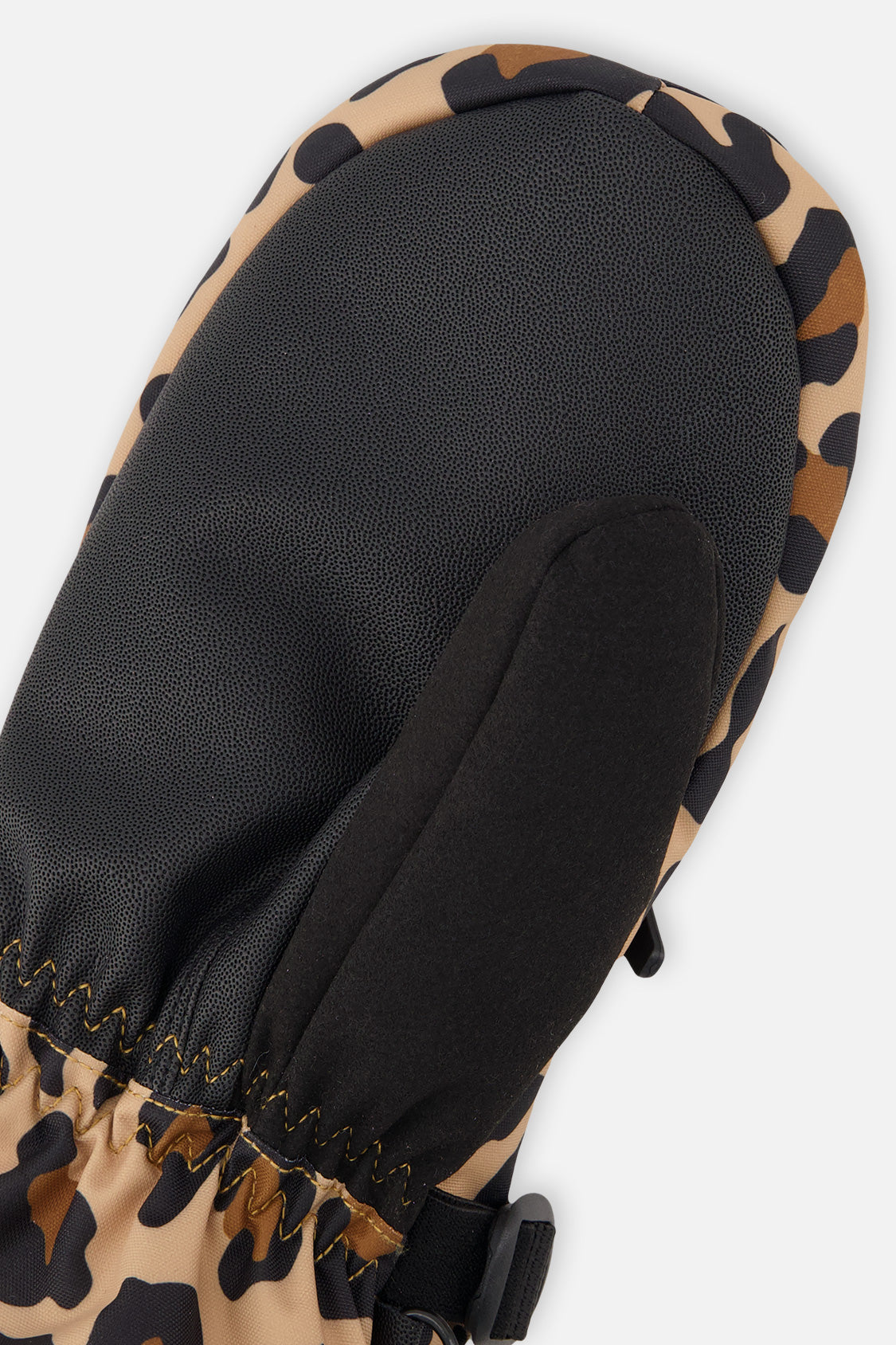 Teknik Winter Mittens Brown Leopard Print - J10XM203_1J090