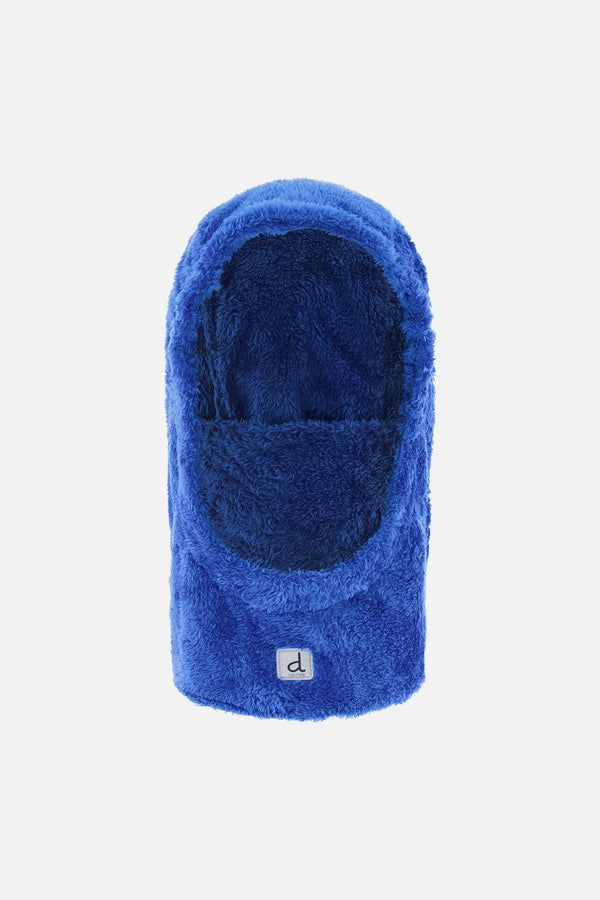 Cagoule en peluche bleu