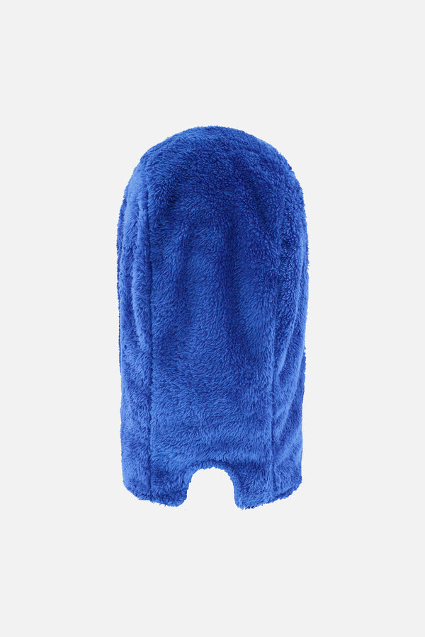 Cagoule en peluche bleu