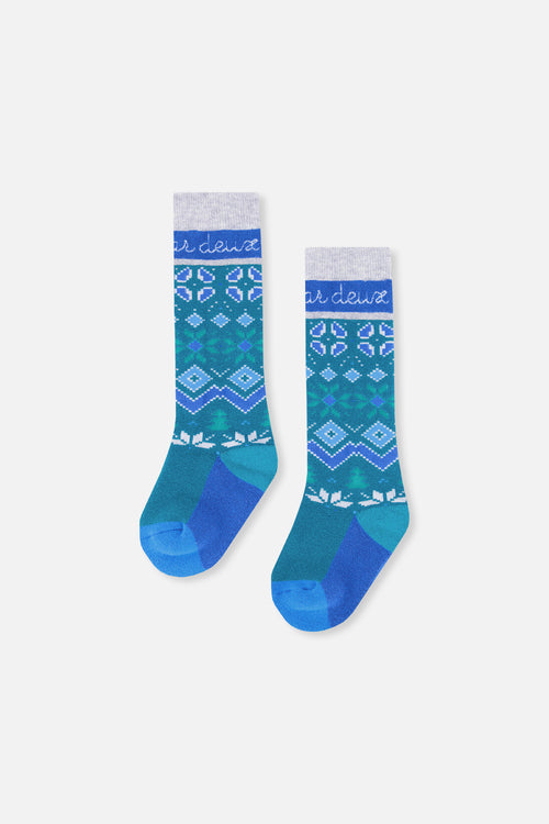 Ski Socks Dark Turquoise