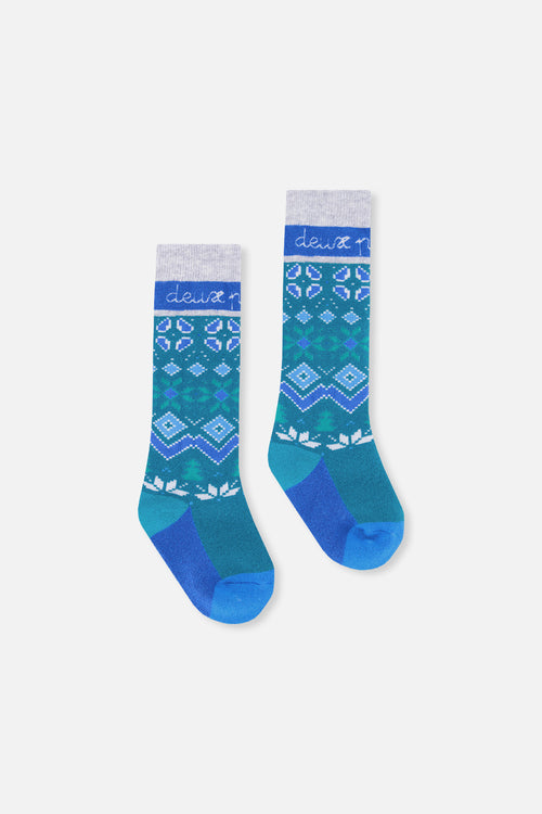 Ski Socks Dark Turquoise