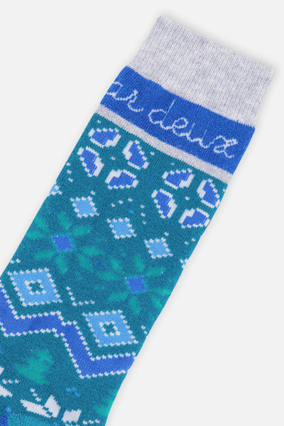 Ski Socks Dark Turquoise
