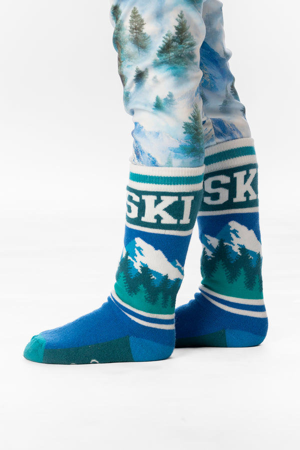 Skisocken Dunkelblau