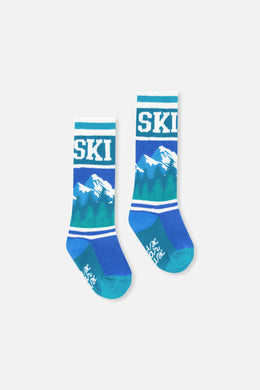 Skisocken Dunkelblau