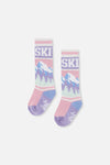 Baby-Skisocken Hellrosa