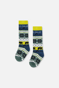 Ski Socks Navy Blue - J10XS_04002