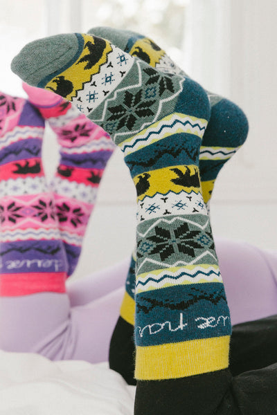 Ski Socks Navy Blue - J10XS_04002