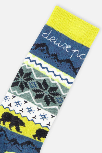 Ski Socks Navy Blue - J10XS_04002