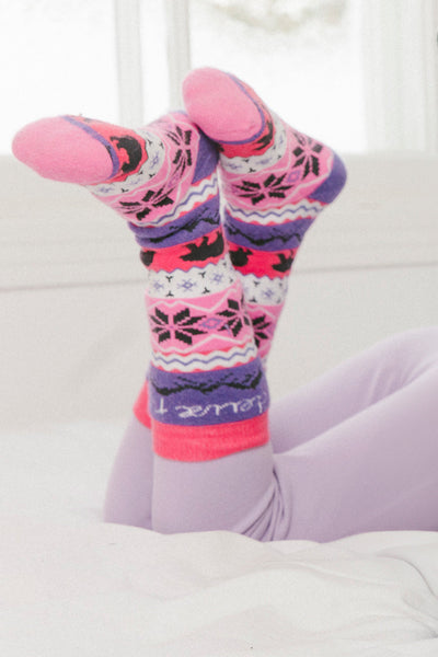 Ski Socks Pink - J10XS_06240