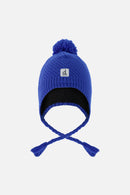 Winter Peruvian Knit Hat With Pompom Royal Blue - J10XT1_04690