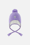Winter Peruvian Knit Hat With Pompom Violet - J10XT1_05130