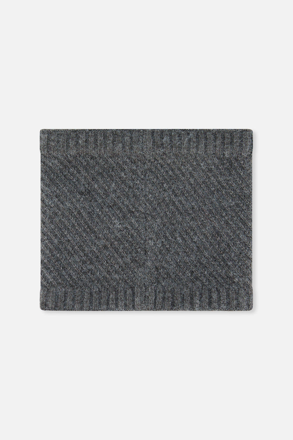 Winter Knit Neckwarmer Cool Dark Grey - J10XT2_04930