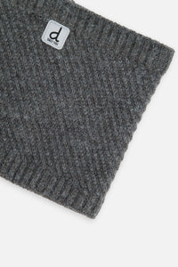 Winter Knit Neckwarmer Cool Dark Grey - J10XT2_04930