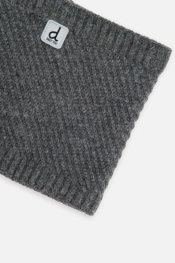 Winter Knit Neckwarmer Cool Dark Grey - J10XT2_04930