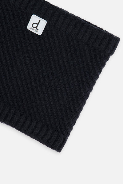 Winter Knit Neckwarmer Black - J10XT2_09990