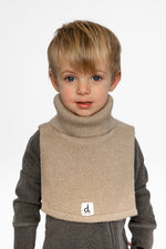 Baby Knit Turtle Neckwarmer Light Taupe