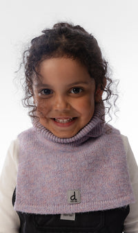 Knit Turtle Neckwarmer Lavender
