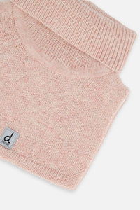 Knit Turtle Neckwarmer Pale Dusty Pink - J10XT3_06220