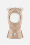 Baby Knit Bear Balaclava Light Taupe
