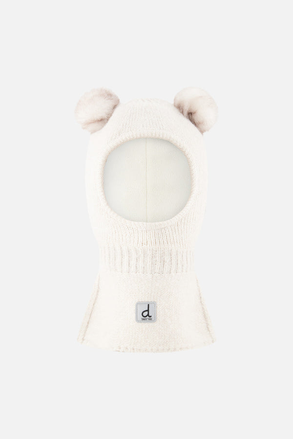 Baby Knit Bear Balaclava Off-White - J10XT4B_01880