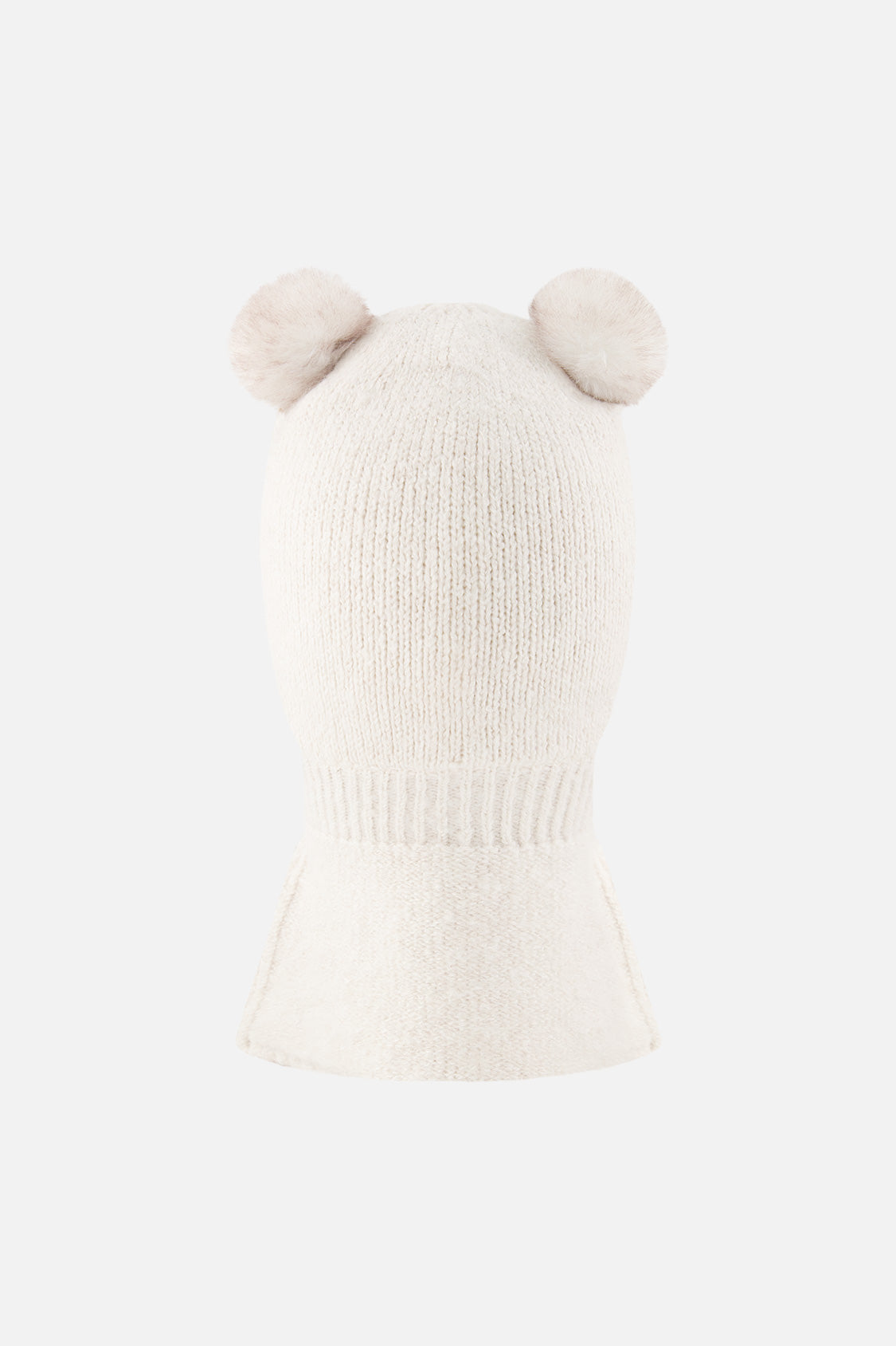 Baby Knit Bear Balaclava Off-White - J10XT4B_01880
