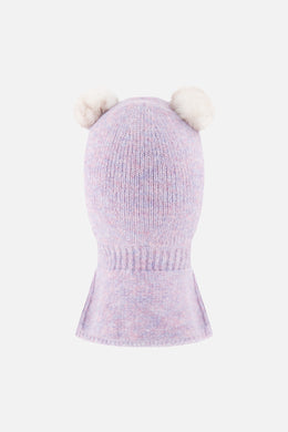 Baby Knit Bear Balaclava Lavender - J10XT4B_05440