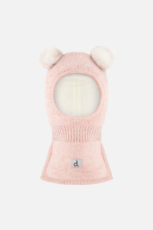 Baby Knit Bear Balaclava Pale Dusty Pink - J10XT4B_06220