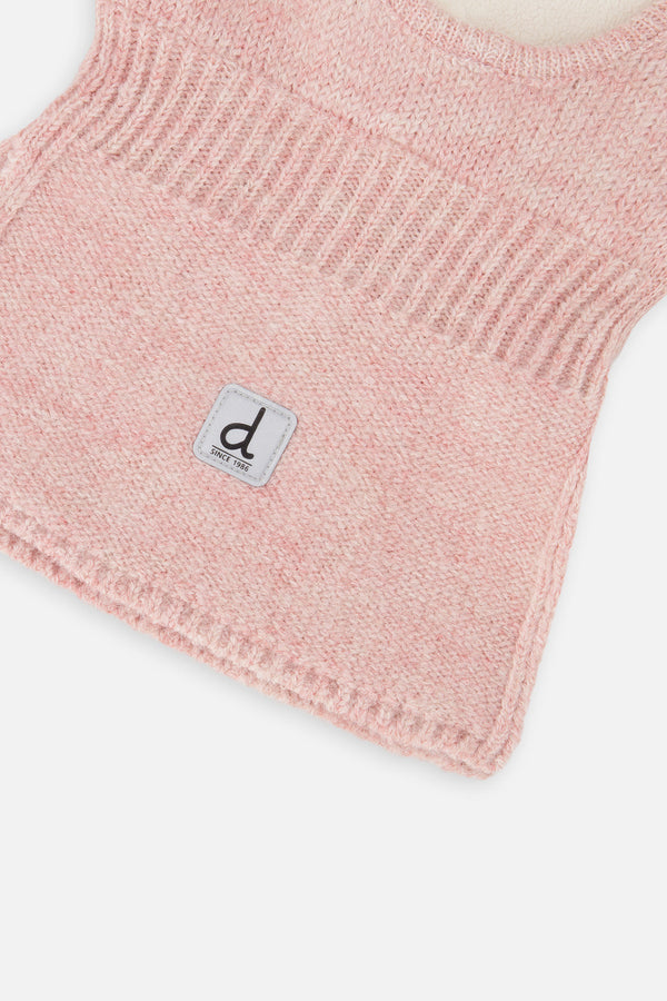 Baby Knit Bear Balaclava Pale Dusty Pink - J10XT4B_06220